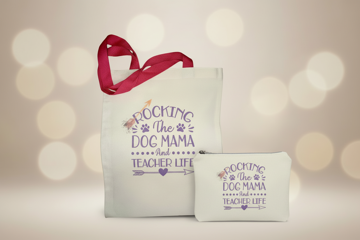 Bolso de mano con bolsa con cremallera a juego