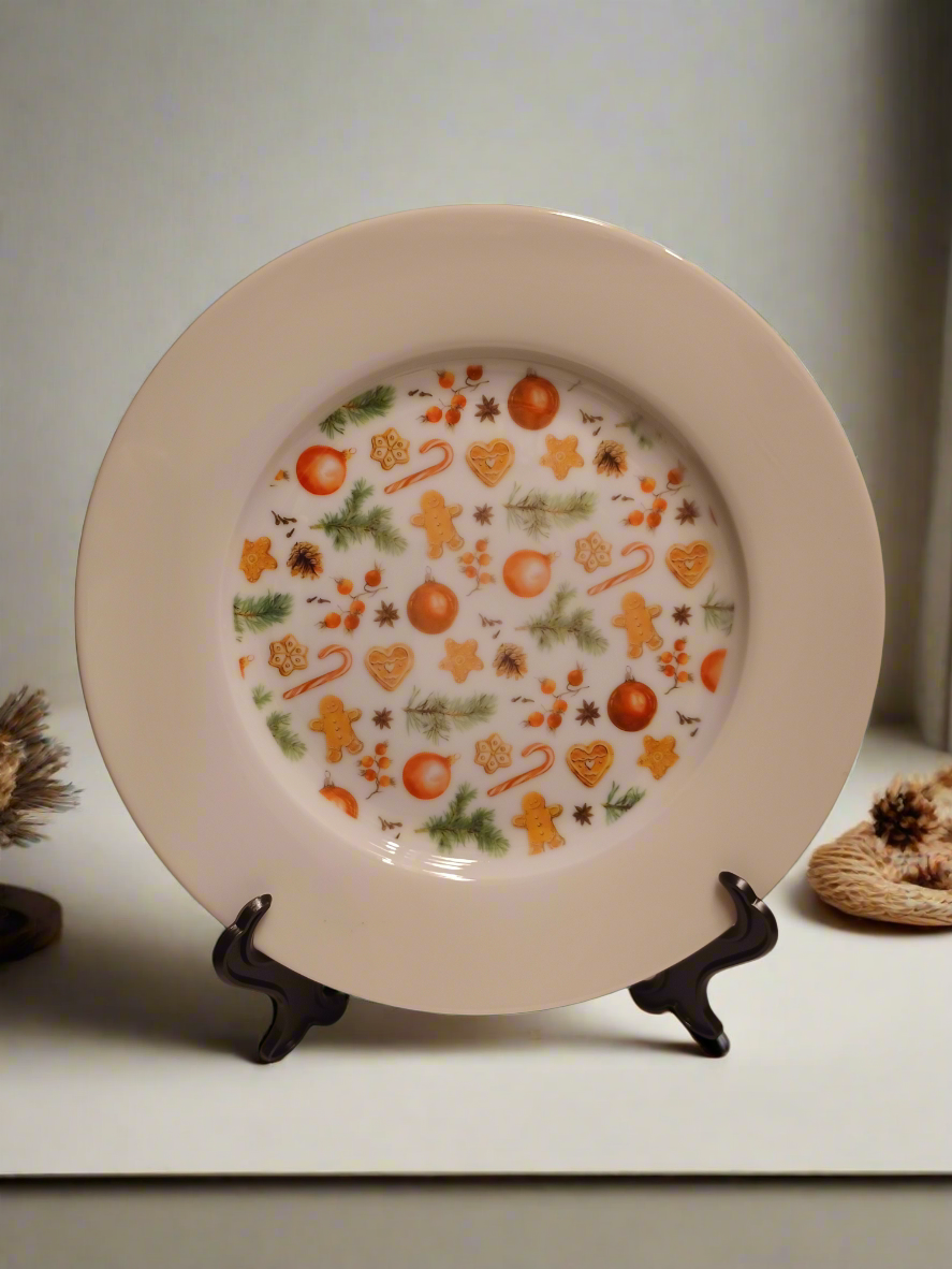 Plate with Stand - Christmas