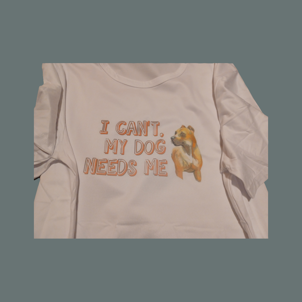 I can't my Dog needs me tshirt