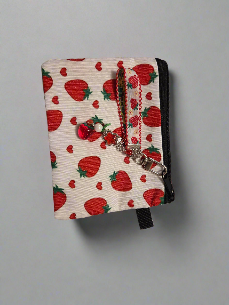 Strawberries & Cream Blast pouch with charm