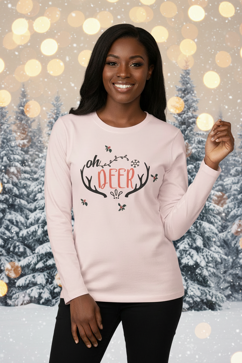 Oh Deer Cozy Christmas Tee