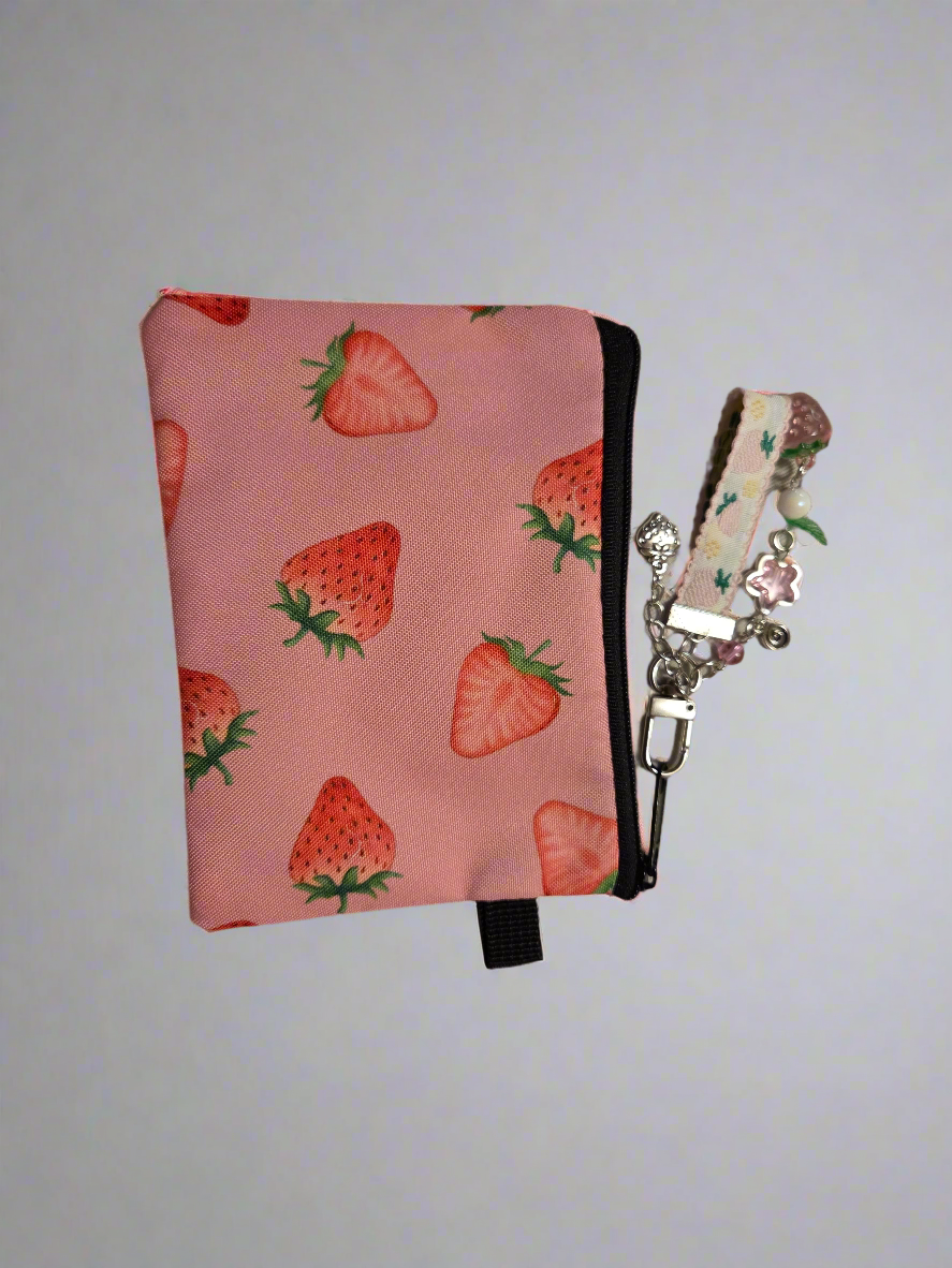 Strawberries & Cream Blast pouch with charm