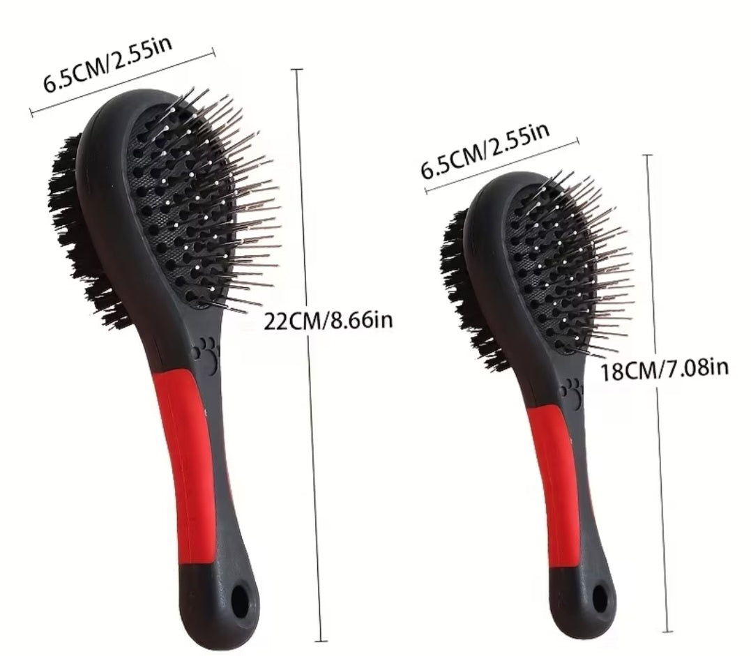 Pet Brush - double sided, black