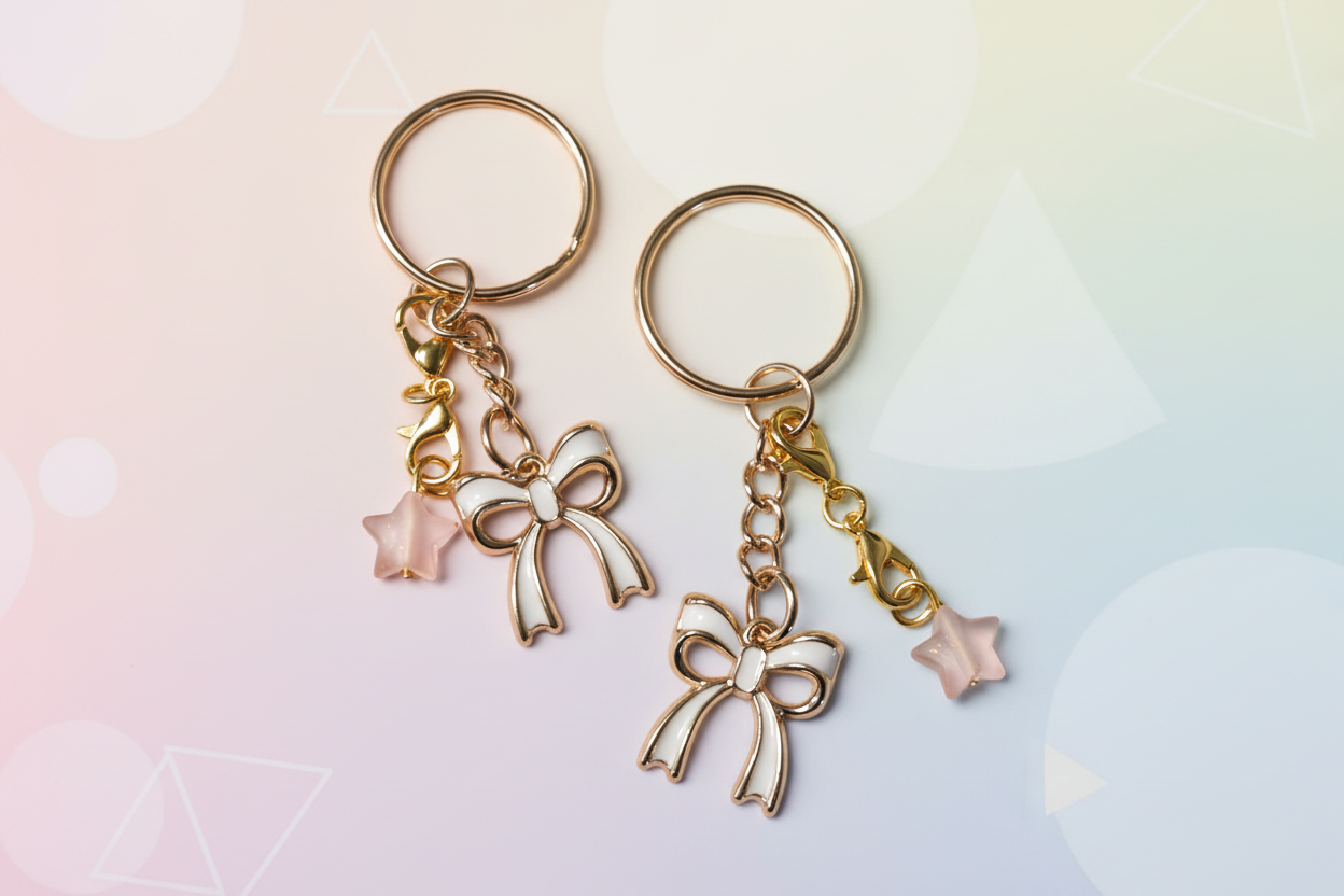 Joy in a Bow – Star Keychain Charm