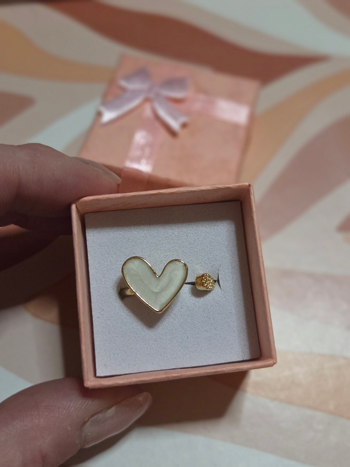 Heartfelt loving ring