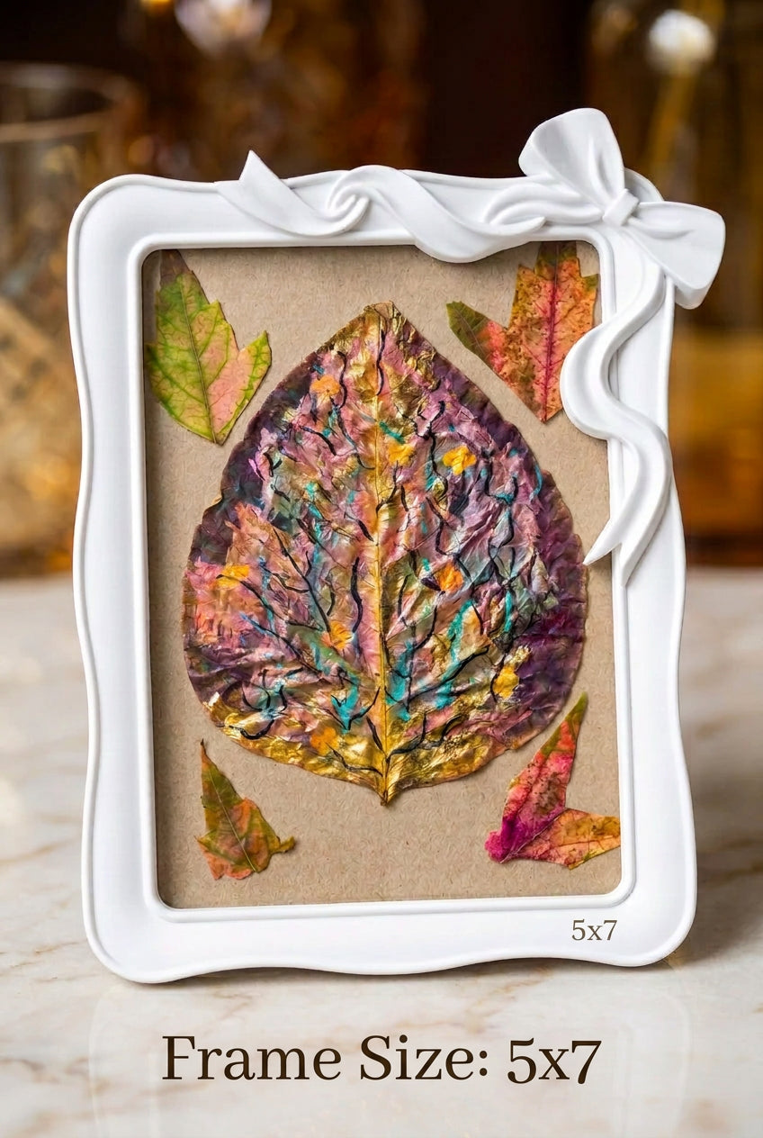 Real Nature Paintings with Fallen Leaves - Hand Painted