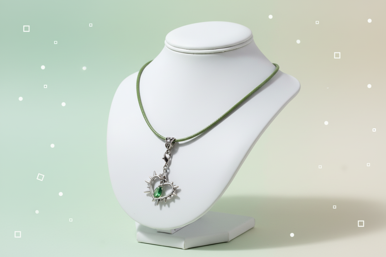 Edgy Elegance – Gem Spike Statement Necklace