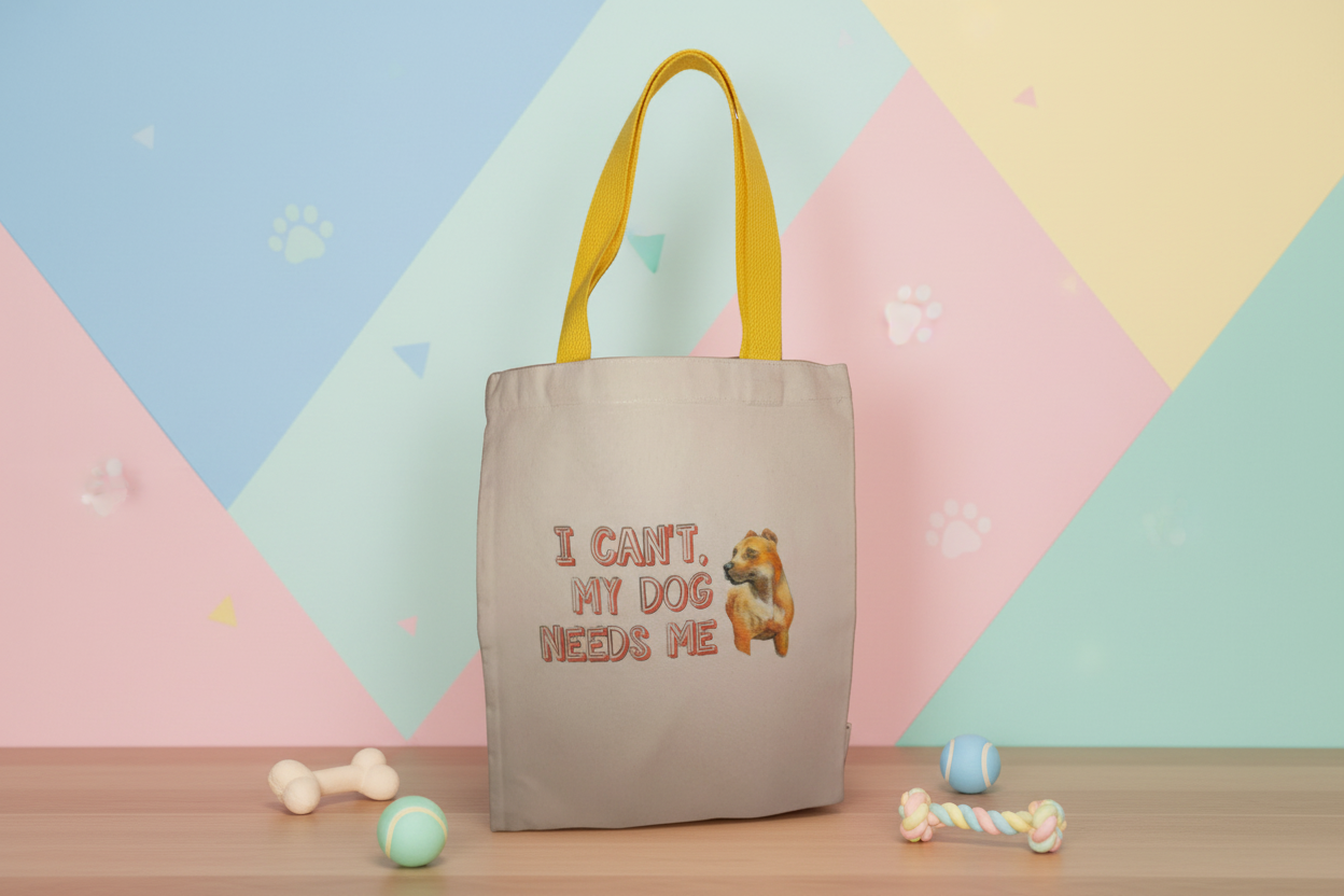 Dog Lover Fun Tote - I Can’t, My Dog Needs Me