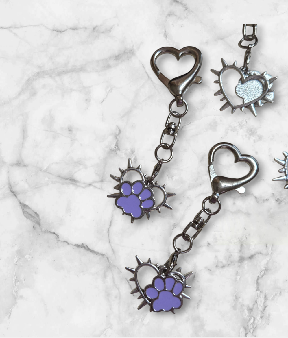 Spiked Love keychain set