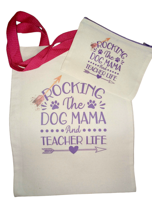 Bolso de mano con bolsa con cremallera a juego