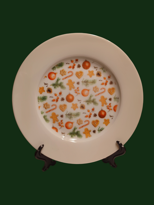 Plato con soporte - Navidad