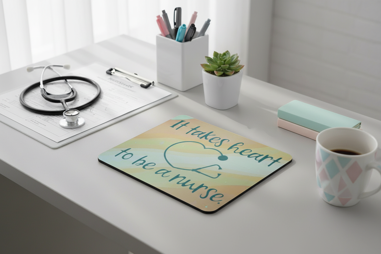 Healing Hands, Big Heart Mouse Pad