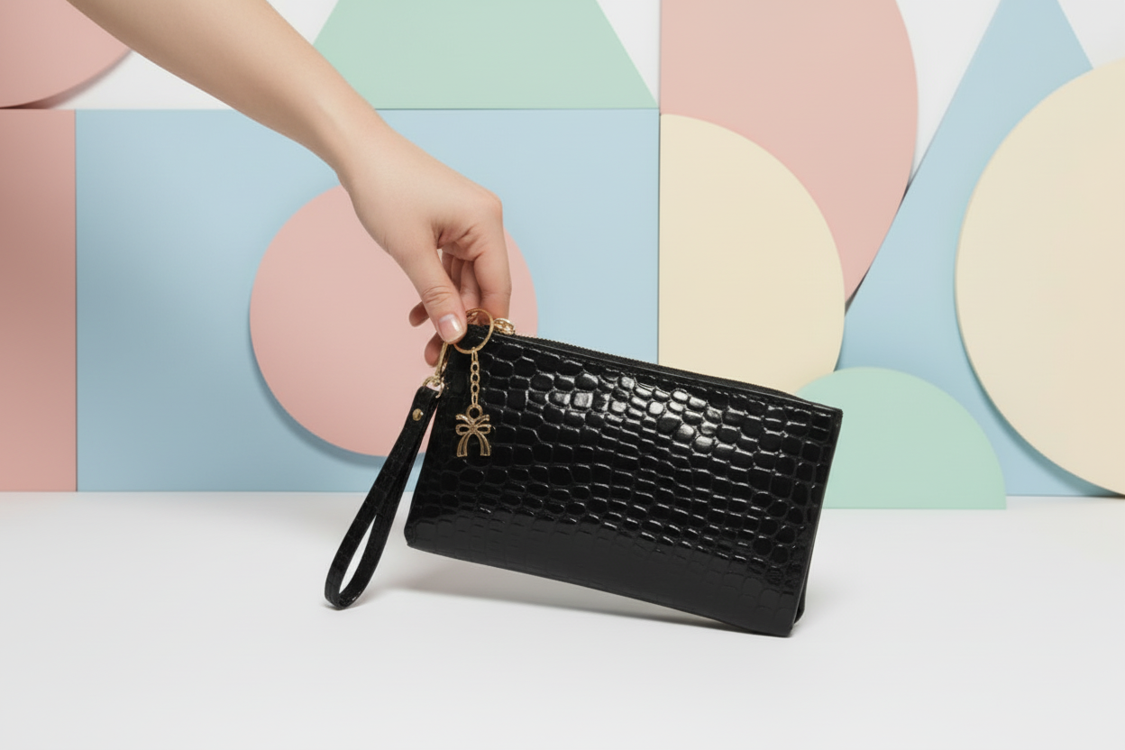 Croc Chic Wristlet & Charm Set