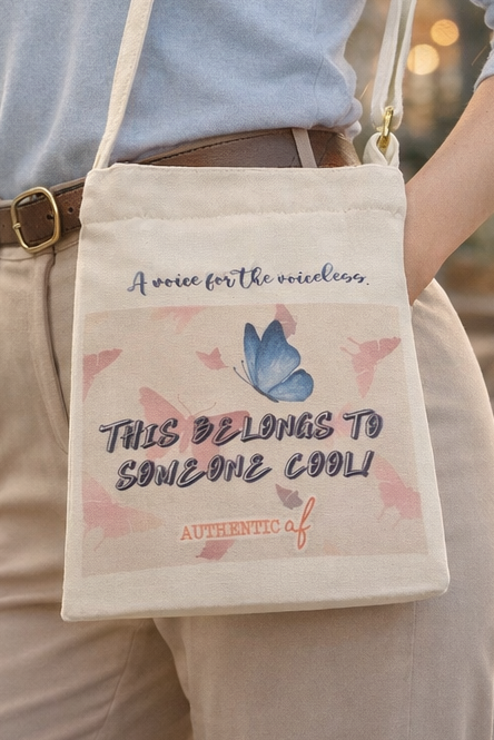 Canvas Cross Bags with zipper