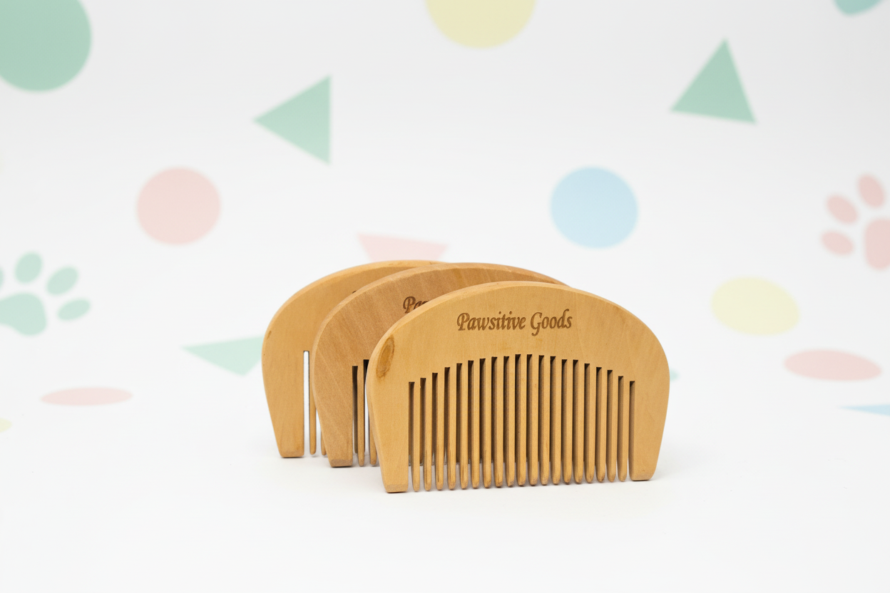 Tangle-Free Comfort – Handheld Wooden Comb