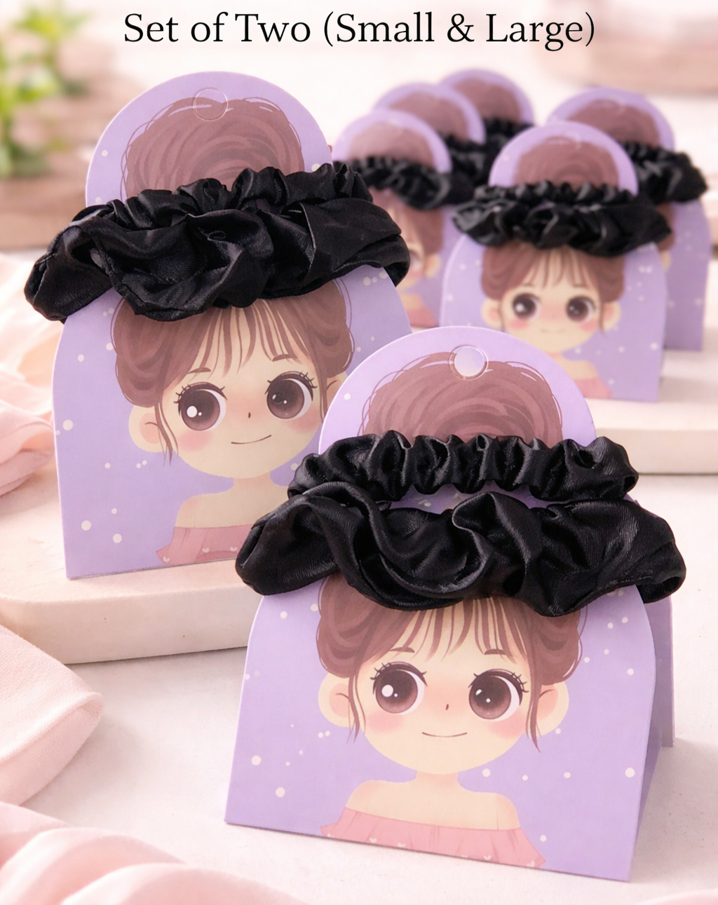 Black Slik Cutie Scrunchie Set