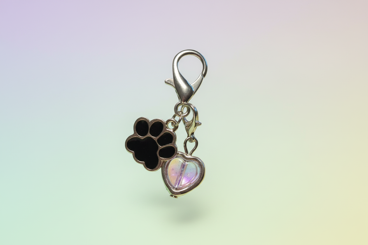 Paw-some Love – Cute Pet Collar Charm
