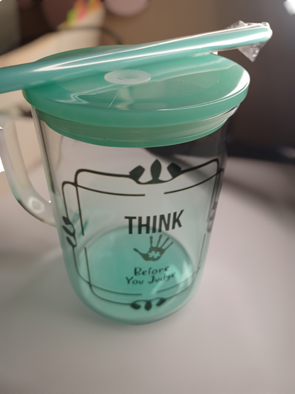 Taza con tapa y pajita - Autismo