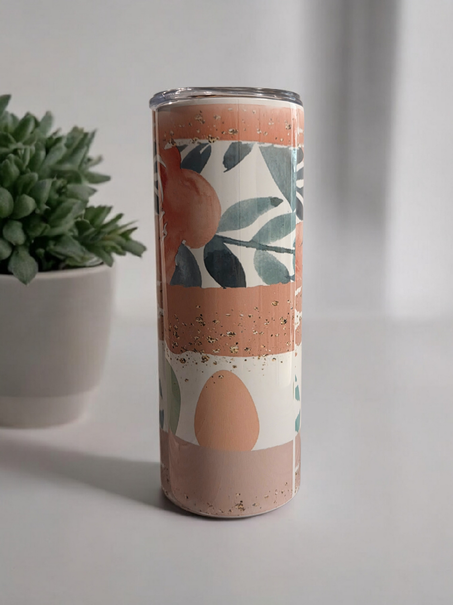 Sip, Smile, Repeat – Tropical Floral Tumbler