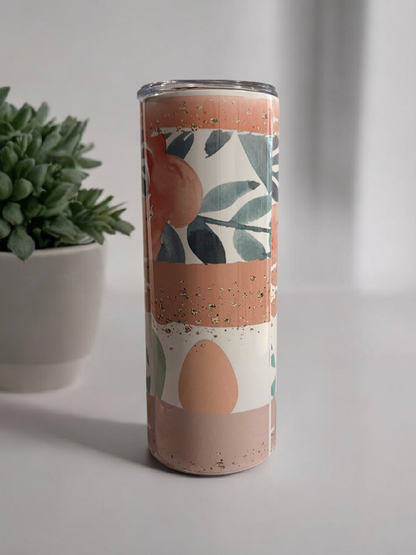 Sip, Smile, Repeat – Tropical Floral Tumbler