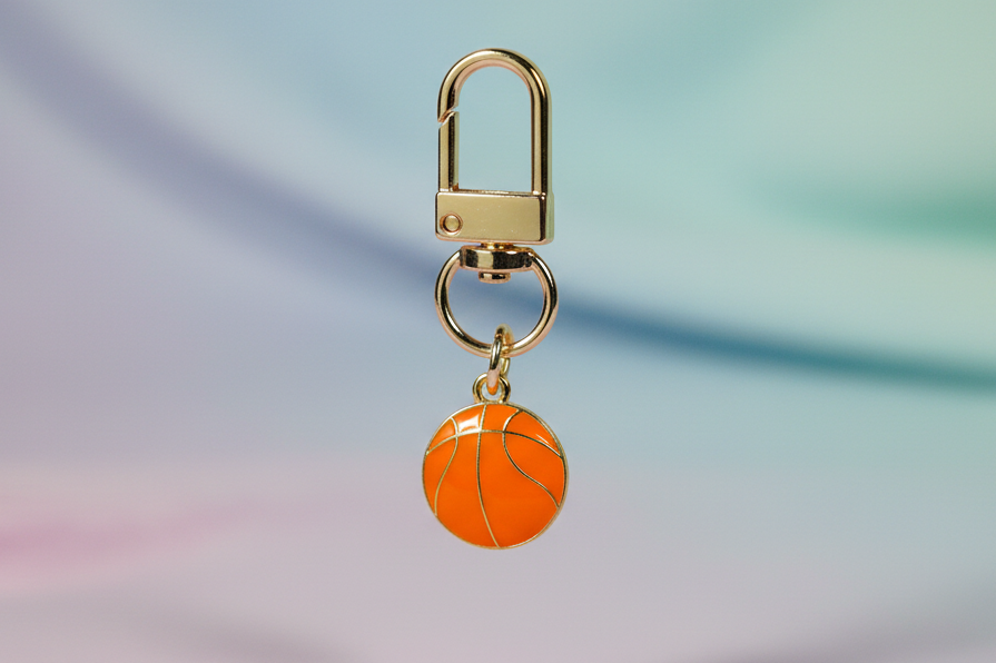 Basketball Paws Up Pet Charm