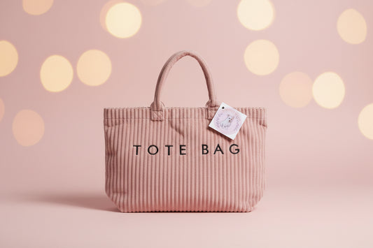 Pink Velvet Tote Bag