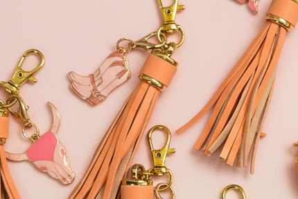 For the Wild at Heart – Cute Cowgirl Keychains