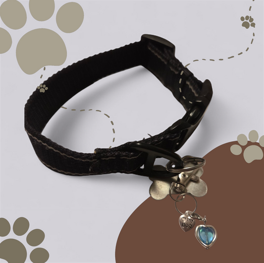 Love my Dog and Heart Charm