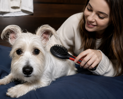 Pet Brush - double sided, black