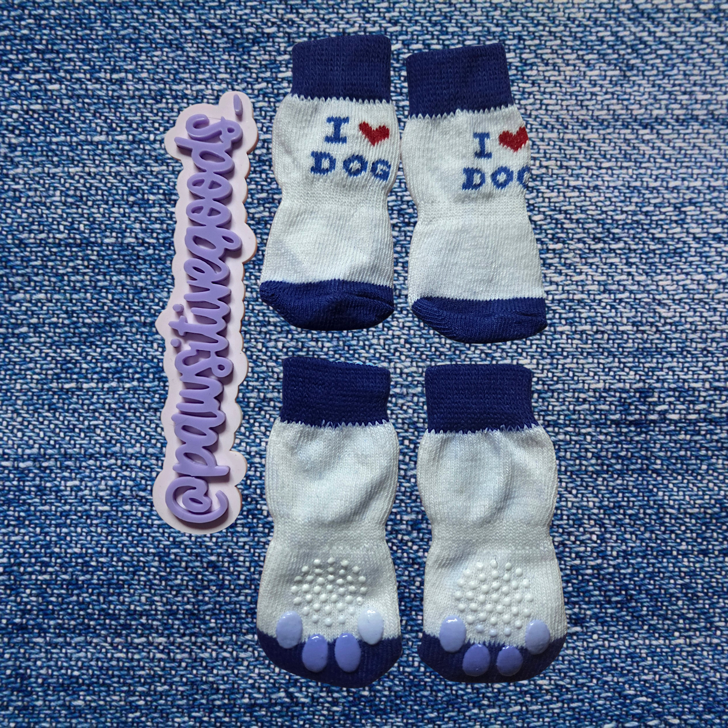 Pawsitive Pawsocks with rubber bottoms
