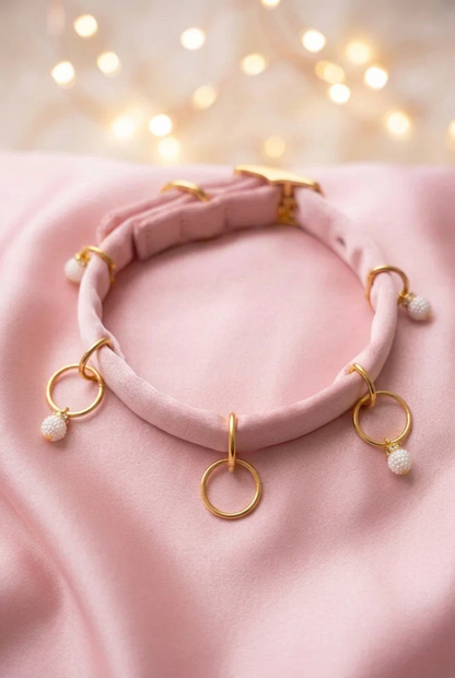 Pearl Gold Keyring Charm Set