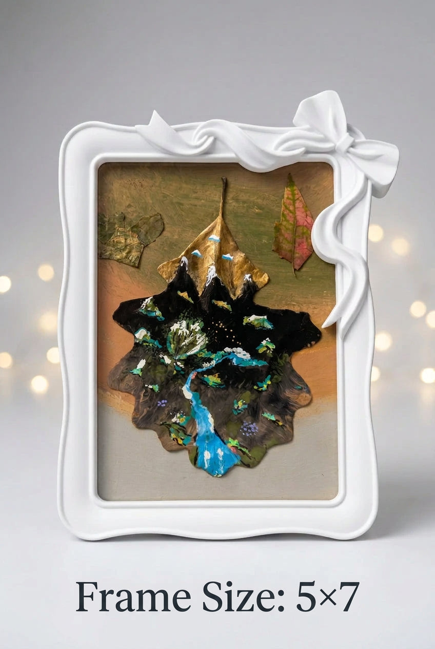 Real Nature Paintings with Fallen Leaves - Hand Painted