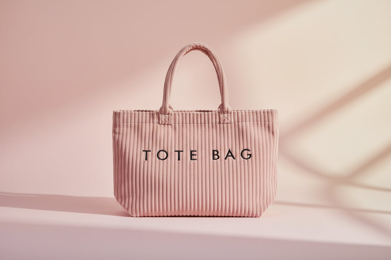 Pink Velvet Tote Bag