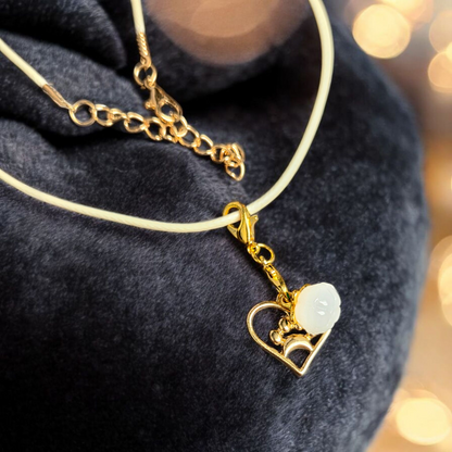 Jade Inspired Gold Paw necklace