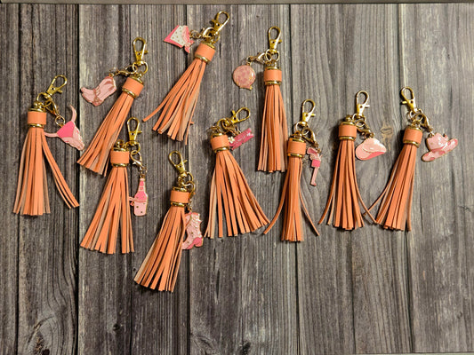 A Cow Girls keychain