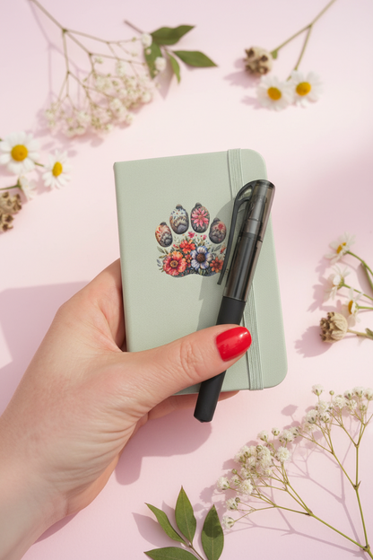 Flower & Paws - Notebook, Sticker, & Pen Set