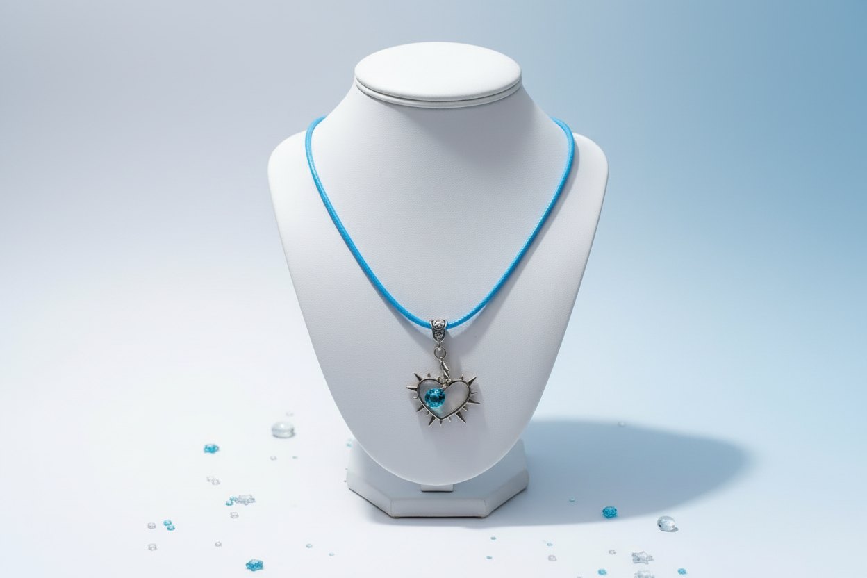 Edgy Elegance – Gem Spike Statement Necklace