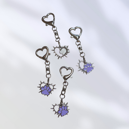 Spiked Love keychain set